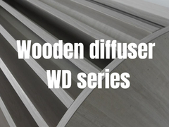 Panneaux de diffuseur acoustique en bois massif QRD Peinture en PU Finition Couleur en bois naturel