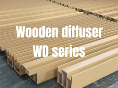 Diffuseur acoustique QRD en bois de forme carrée amélioré pour le studio