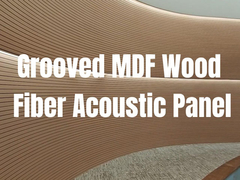 Panneaux acoustiques à rainures en mélamine MDF 133x2440 mm 197x2440 mm pour plafond et mur