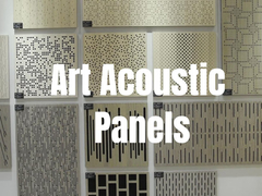 Panneaux de plafond en bois perforé acoustique Absorption du son et décoration artistique