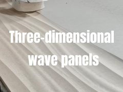 Panneaux muraux décoratifs 3D en relief en carton MDF placage pour fond de télévision