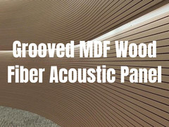 Panneaux muraux en bois acoustique à rainures de 15 mm, 18 mm et 21 mm pour la décoration d'absorption sonore