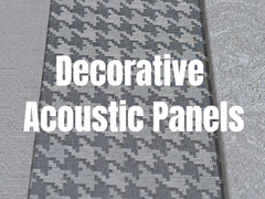 Disponibilité de couleurs complètes Panneaux acoustiques décoratifs Finition en tissu