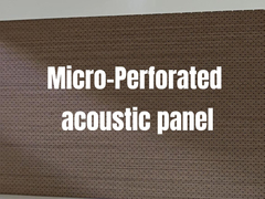 Panneaux micro perforés acoustiques à haute résistance au son finition en placage ou en mélamine