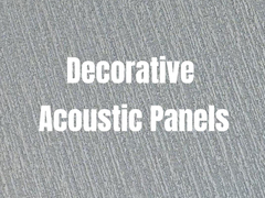 Panneaux acoustiques décoratifs en tissu texturé Disponible en différentes couleurs