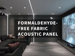 E1 Grade Eco Friendly Fabric Panneaux acoustiques insonorisés épaisseur 25 mm 50 mm