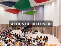 Diffuseur acoustique QRD en bois de forme carrée amélioré pour le studio