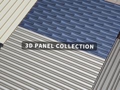 Décoration intérieure Panneaux d'art muraux 3D en relief 15 mm 18 mm avec matériau de base MDF