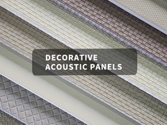 Panneaux acoustiques en PET aux couleurs personnalisées avec finition en cuir pour la décoration murale