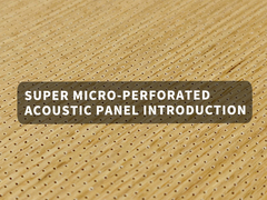 Panneaux acoustiques super micro perforés de 15 mm et 18 mm