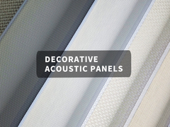 Tableau acoustique en PET décoratif fonctionnel Finition en tissu lisse Couleur personnalisable