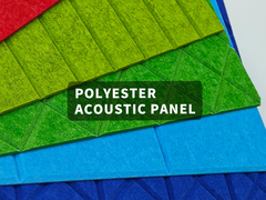Panneau acoustique en fibres de polyester 3D de 12 mm, panneau acoustique en polyester résistant aux moisissures.
