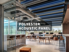 Variété de couleurs et de formes Panneaux acoustiques en polyester 3D légers pour l'absorption