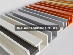 Panneaux de diffusion acoustique variables conçus avec précision pour une distribution optimale du son