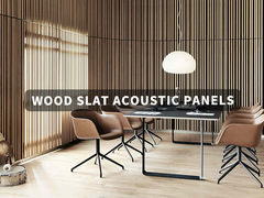 Panneaux muraux en ardoise en bois acoustique de chêne noir 600x2400 mm 0,85 NRC Absorption du son