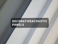 Contrôle acoustique équilibré Panneaux acoustiques décoratifs Finition en tissu