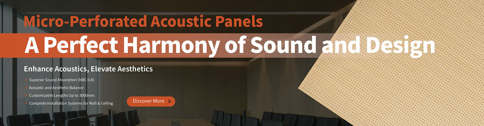 Panneaux acoustiques micro-perforés