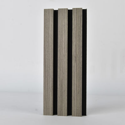 2400mm Natural Oak Acoustic Slat Wood Wall Panels With Black Grey Felt Backing
