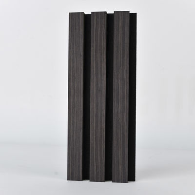 2400mm Natural Oak Acoustic Slat Wood Wall Panels With Black Grey Felt Backing