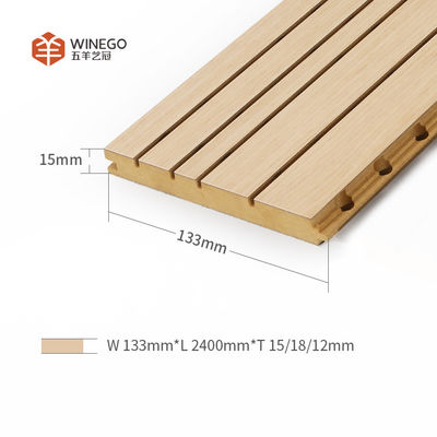 Sound Absorption E1 Garde Grooved Acoustic Panels With CE FSC France A+ Approved