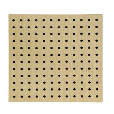 Round Hole Structure Acoustic Perforated Wood Panels 2400mm 0.9NRC CE FSC