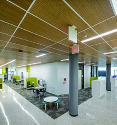 Suspended Acoustic Ceiling Panels Sound Absorbing Ceiling Systems 12mm Thickness
