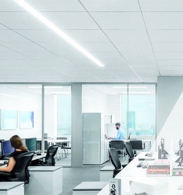 Suspended Acoustic Ceiling Panels Sound Absorbing Ceiling Systems 12mm Thickness