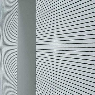 Custom Color Grooved Acoustic Wood Wall Panels 15mm For Aesthetically Spaces