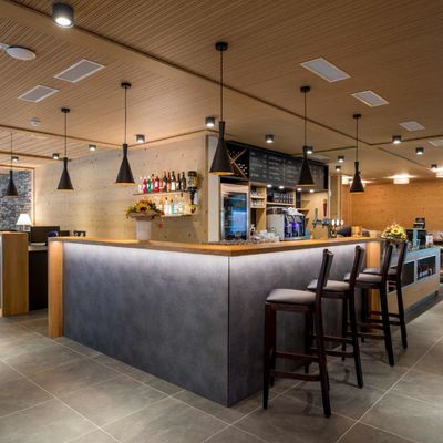 Melamine MDF Grooved Acoustic Panels 133x2440mm 197x2440mm For Ceiling And Wall