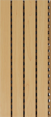 Grooved MDF Wood Fiber Acoustic Panels Classic Design Sound Absorbing 2440mm