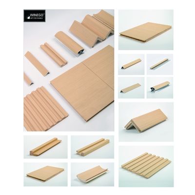 Plywood Modular Laminate Wall Panels Interior Space Decorative Sound Absorption
