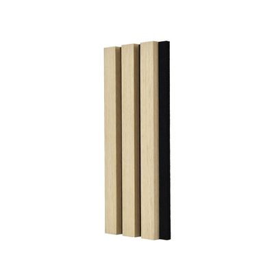 Veneer Banding Acoustic Wood Slat Panels 2400mm Wood Slat Wall Tiles Customized