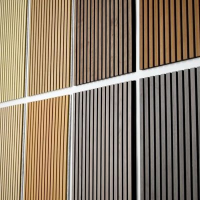 Veneer Wood Slat Acoustic Wood Panels For Walls Soundproof Banding Factory Supplier