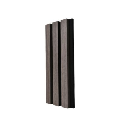 Customized Aesthetics Acoustic Slat Wood Wall Panels Melamine Finish 600x2400mm