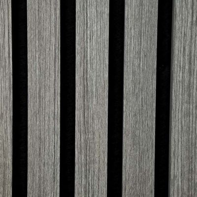 Customized Aesthetics Acoustic Slat Wood Wall Panels Melamine Finish 600x2400mm