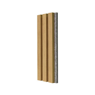 Bespoke Soundproof Solid Wood Slat Acoustic Panels 21mm Thickness 0.85 NRC