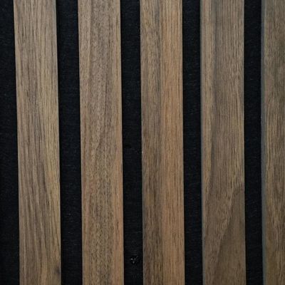 0.85 NRC Wood Slat Acoustic Panels Melamine Finish High Density For School Decor