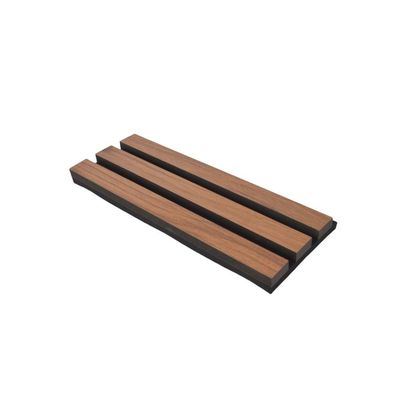 Melamine Cover Acoustic Wood Slat Panels 2400mm , Slatted Acoustic Wall Panels OEM