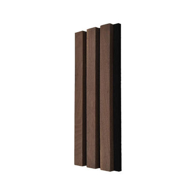 2400mm Acoustic Slat Wall Panel  , Walnut Acoustic Panels For Office Studio