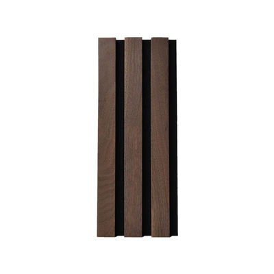 2400mm Acoustic Slat Wall Panel  , Walnut Acoustic Panels For Office Studio