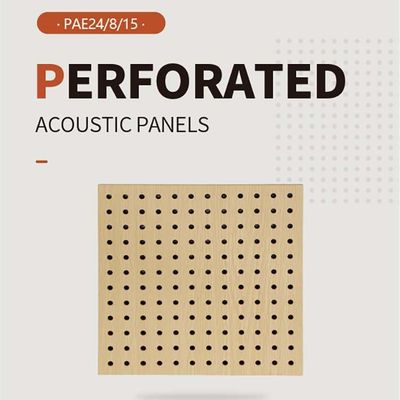 Stylish Decorative Perforated Acoustic Wood Panels for Commercial Studio