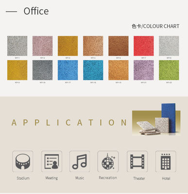 Anti Microbial Acoustic Wood Wool Panels 600x1200mm Moisture Proof For Office
