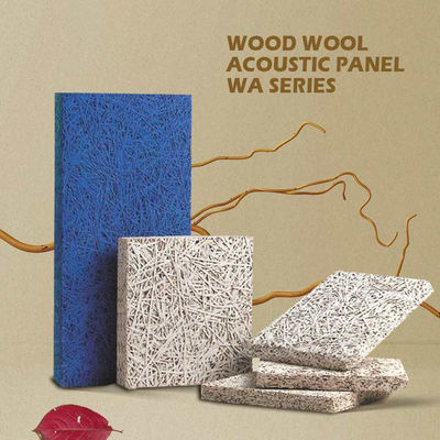 Thermal Insulation Acoustic Wood Wool Wall And Ceiling Panels 0.9NRC Decorative