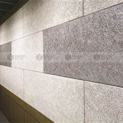 Thermal Insulation Acoustic Wood Wool Wall And Ceiling Panels 0.9NRC Decorative
