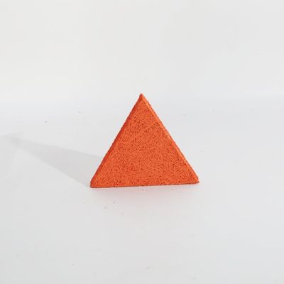 Fire Resistance Acoustic Wood Wool Ceiling Panels Triangle Shape For Modern Office