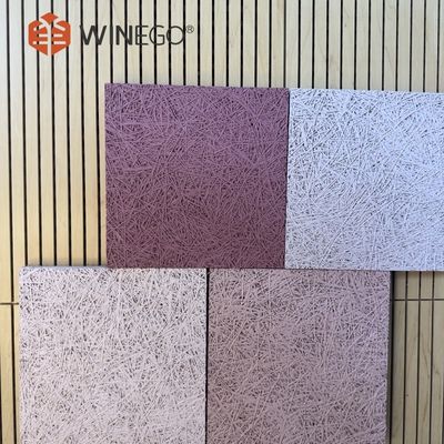 Anti Microbial Acoustic Wood Wool Panels 600x1200mm Moisture Proof For Office