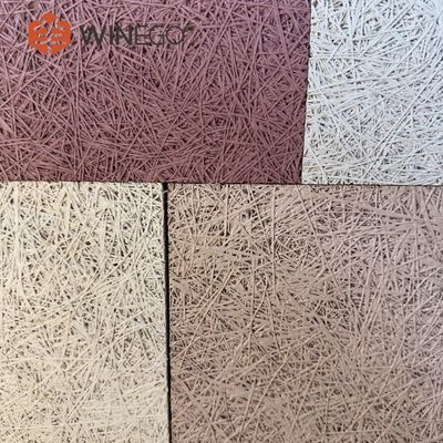 Anti Microbial Acoustic Wood Wool Panels 600x1200mm Moisture Proof For Office
