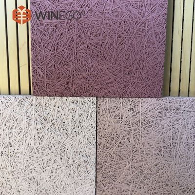 Thermal Insulation Acoustic Wood Wool Wall And Ceiling Panels 0.9NRC Decorative