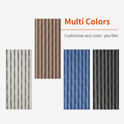 MDF Wood Fiber 3D Decorative Wall Panels , Embossed Decorative Veneer Wall Panels