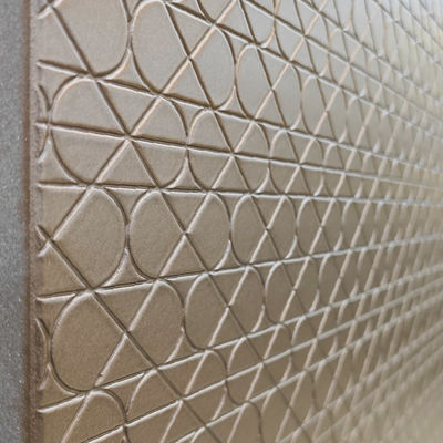 Aesthetic Beauty Embossed 3D Decorative Wall Panels veneer board 2400mm E1 Grade